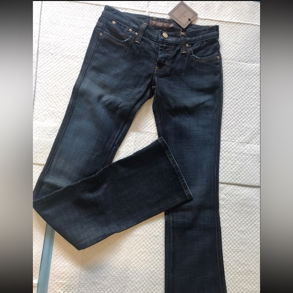 NWOT frankieb low rise gold f slim bootcut jean - Picture 4 of 6